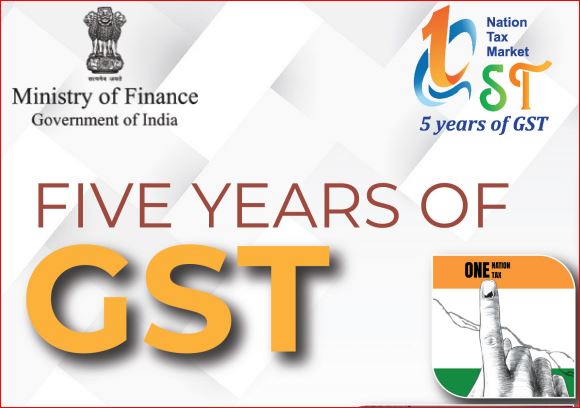 CBIC issued the Booklet on Five Years of GST – GST@5